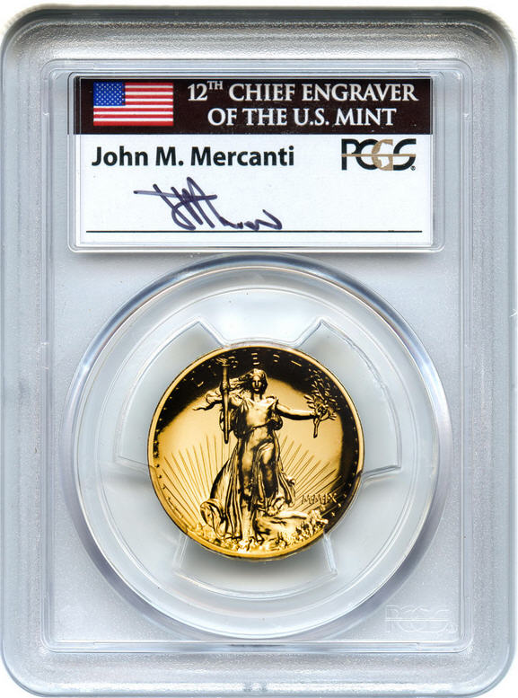 ウルトラハイリリーフ金貨2009PCGS MS70PL Mercanti(マーカンティ)サインは世界で２０枚が本当!