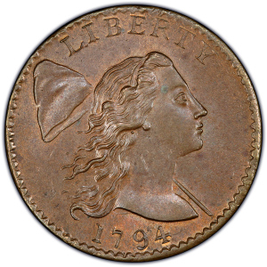 Flowing Hair Large Cent (1793-1796)