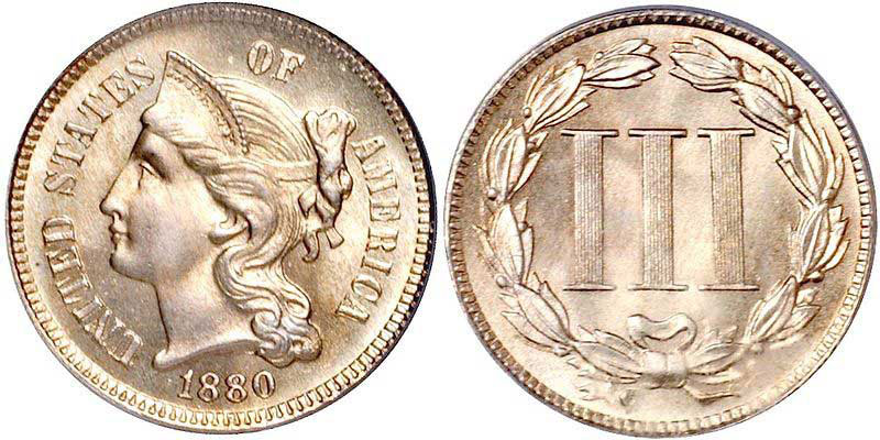 Three Cent Nickel (1865-1889)