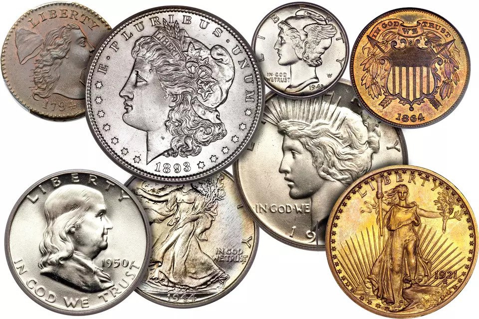 Describe the top 10 antique coin